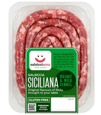 Sicilian Luganega Sausage with Fennel Salsicciamo 400g
