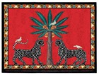 Large Tray Red Mosaico Ortigia 38 x 28cm