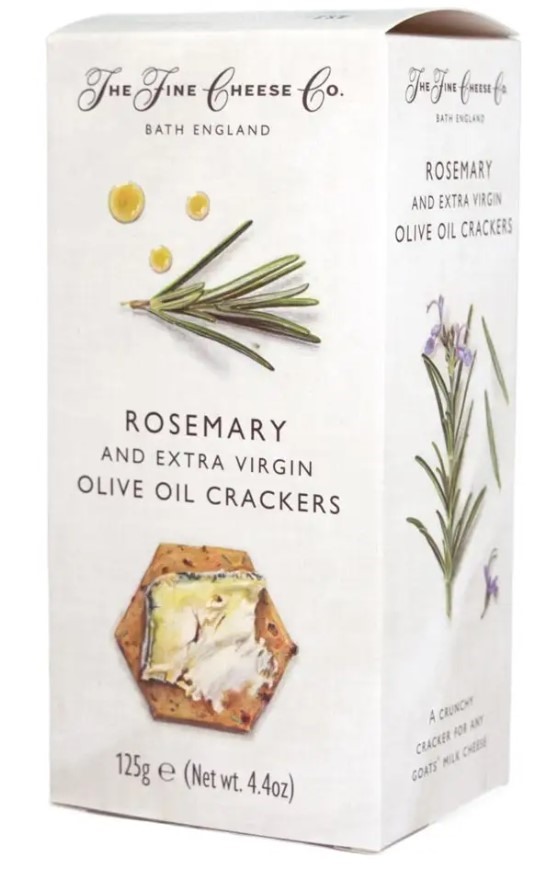Rosemary &amp; Extra Virgin Olive Oil Crackers 125g