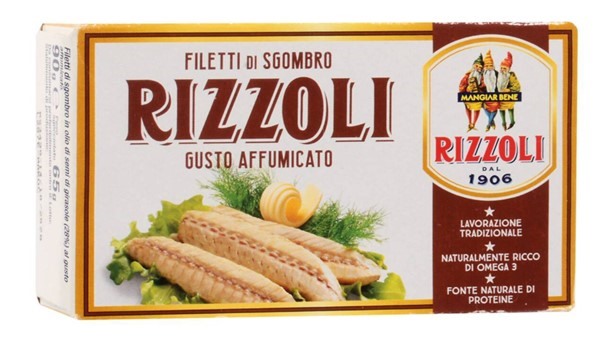 Smoked Mackeral Fillets Rizzoli 90g