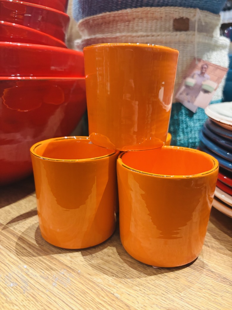 Small Tumbler Orange Argile et Couleurs