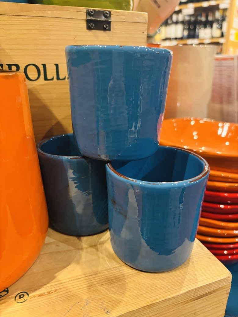 Small Tumbler Turquoise Argile et Couleurs