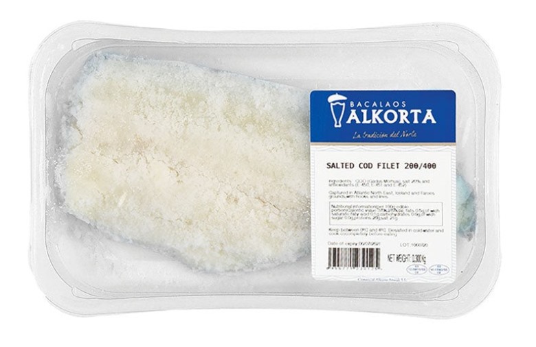 Salt Cod Fillets Sustainably Fished Bacalaos Alkorta 300g