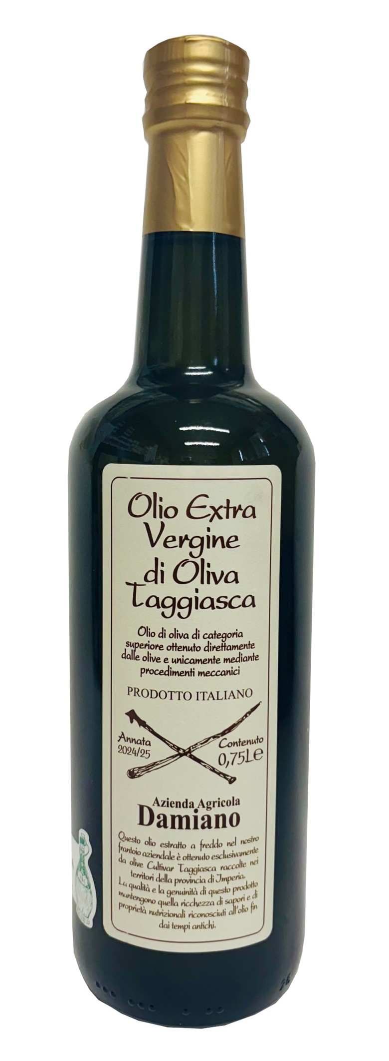 Taggiasche 100% Extra Virgin Olive Oil Liguria Damiano 75cl