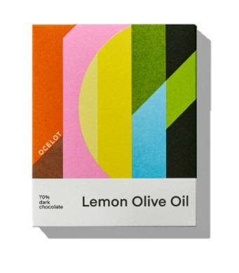 Lemon Olive Oil Organic Dark Chocolate Bar Ocelot 70g