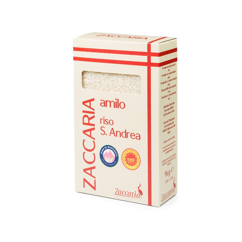 San Andrea Baraggia Risotto Rice DOP Zaccaria 1kg
