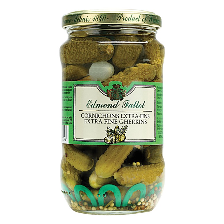 French Cornichons with Pearl Onions &amp; Tarragon 190g