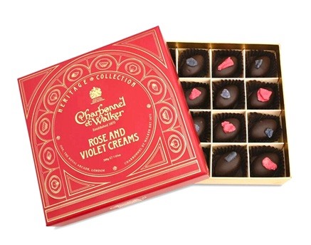 Heritage Rose &amp; Violet Creams Charbonnel et Walker 200g