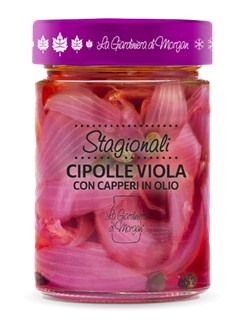Pickled Red Onions &amp; Capers in Oil La Giardiniera di Morgan 310ml