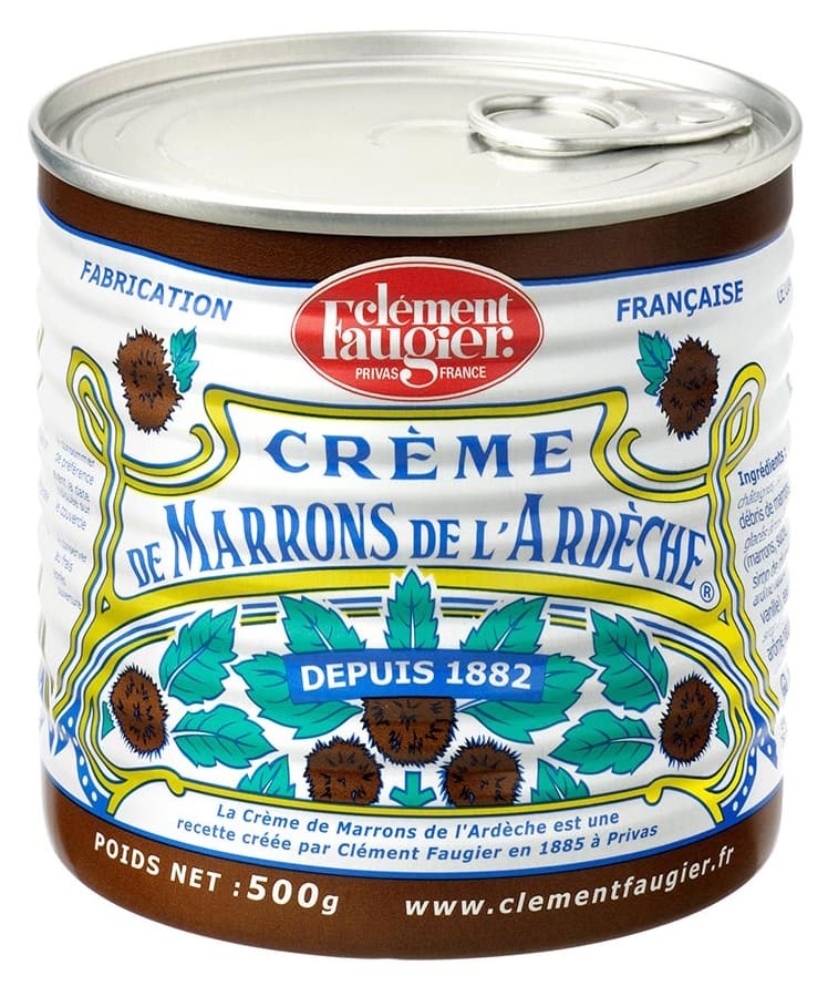 Chestnut Puree Creme de Marrons Tin Faugier 250g