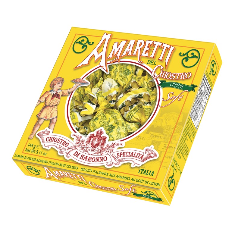 Soft Amaretti Lemon Window Box Lazzaroni 145g