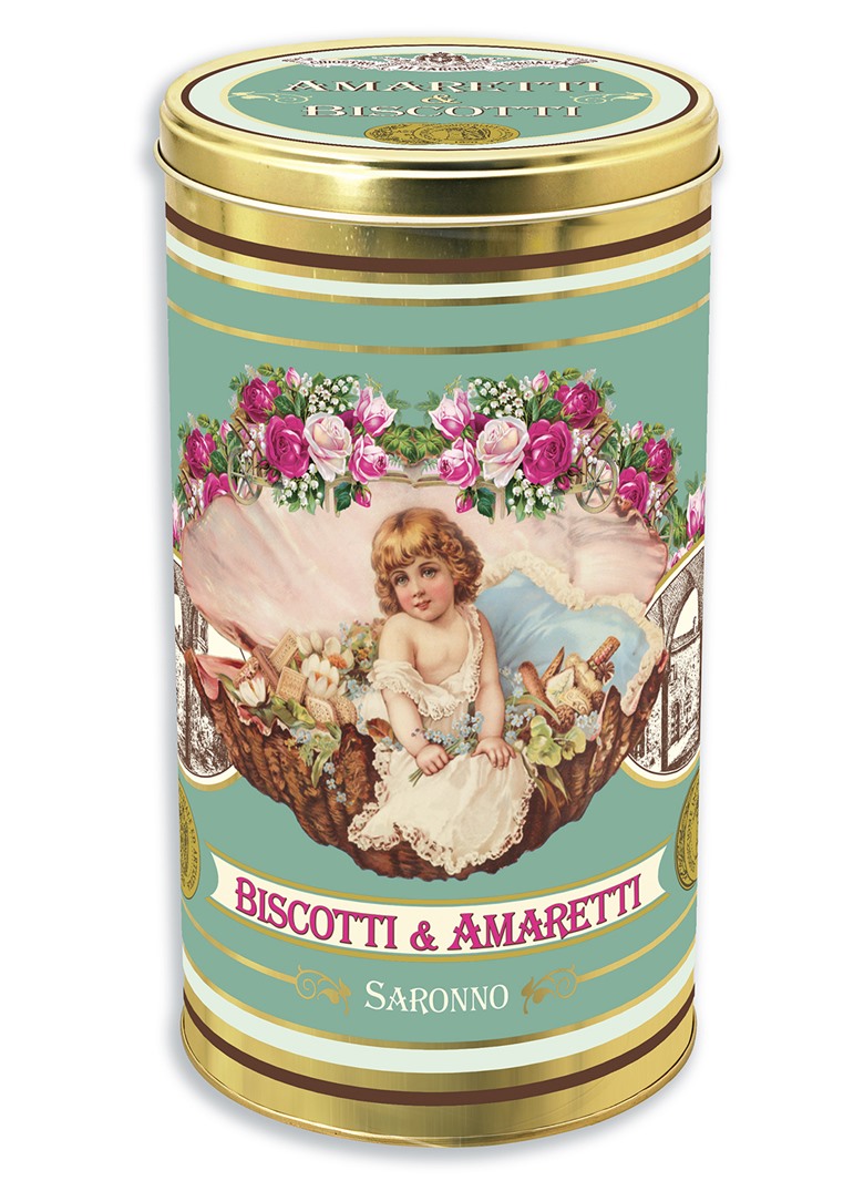 Amaretti Retro Italia Tin Lazzaroni 175g