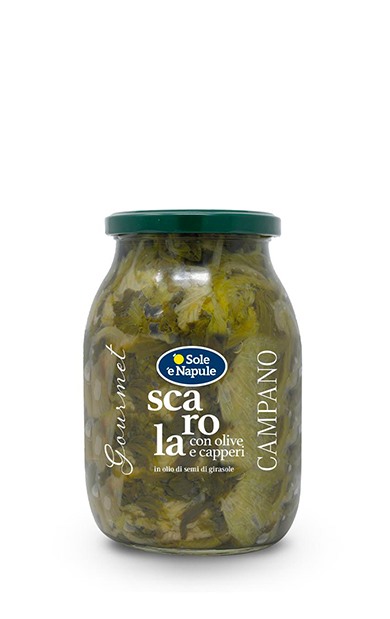 Scarole, Olive &amp; Capers in Oil O Sole e Napule 960g