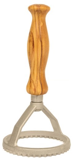 Olive Wood Ravioli Round Cutter 16cm x 6cm