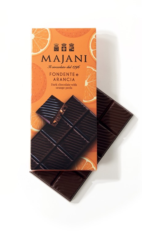 Dark Chocolate Bar with Orange Peel Majani 100g