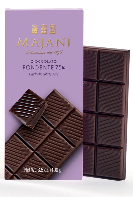 Dark Chocolate Bar 75% Majani 100g