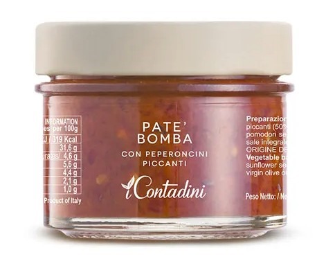 'Pate Bomba' Hot Chili Pepper Cream i Contadini 100g