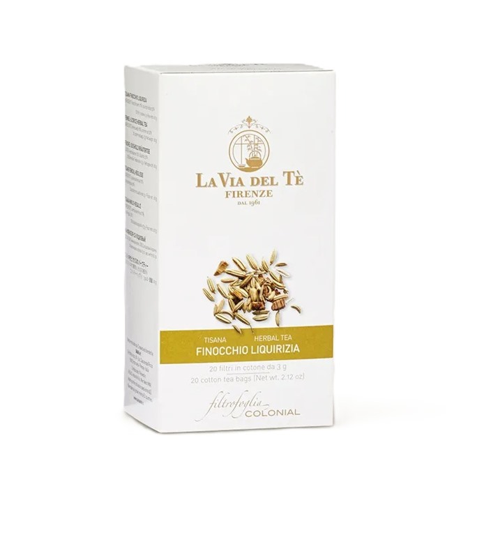 Fennel &amp; Licorice Herbal Tea Bags La Via Del Te 50g
