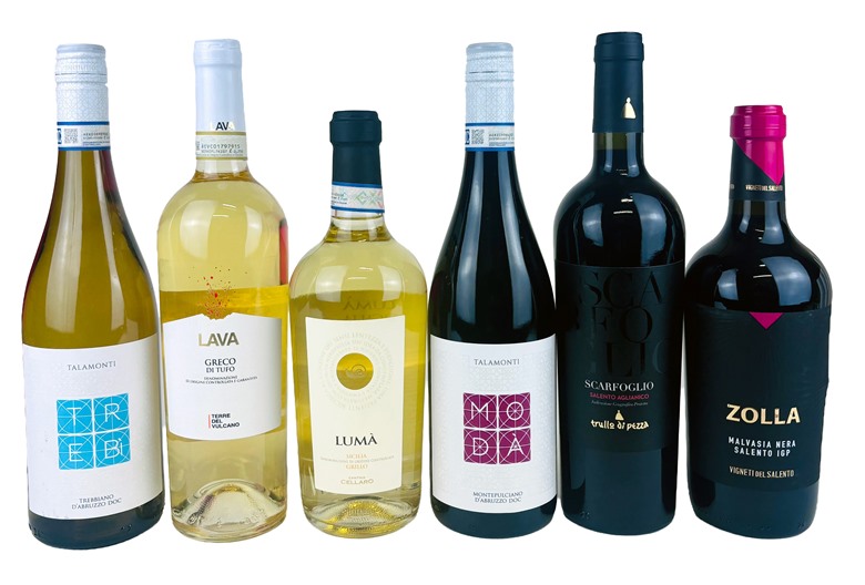 A Taste of Southern Italy Six Bottle Wine Gift