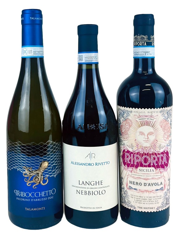 Italy's Indigenous Grapes Wine Trio