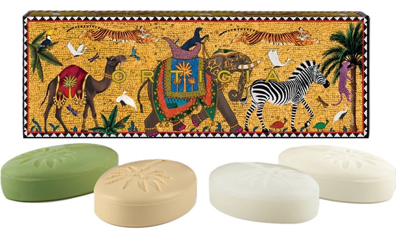 Flying Tiger Assorted Olive Oil Soap Ortigia 4x25g 
