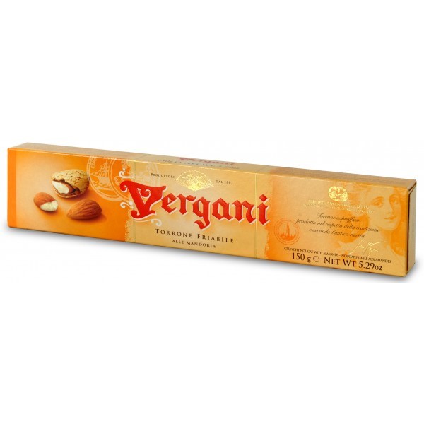 Torrone Crumbly Almond Vergani 200g 