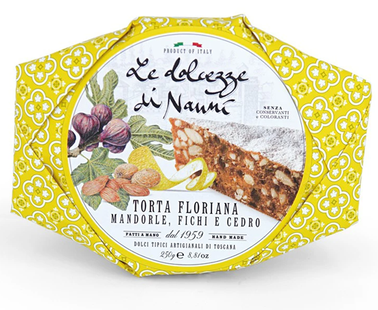 Torta Floriana Almond, Fig and Citron Le Dolcezze 250g