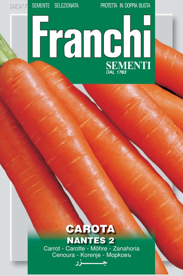 Carrot Nantes Seeds Franchi
