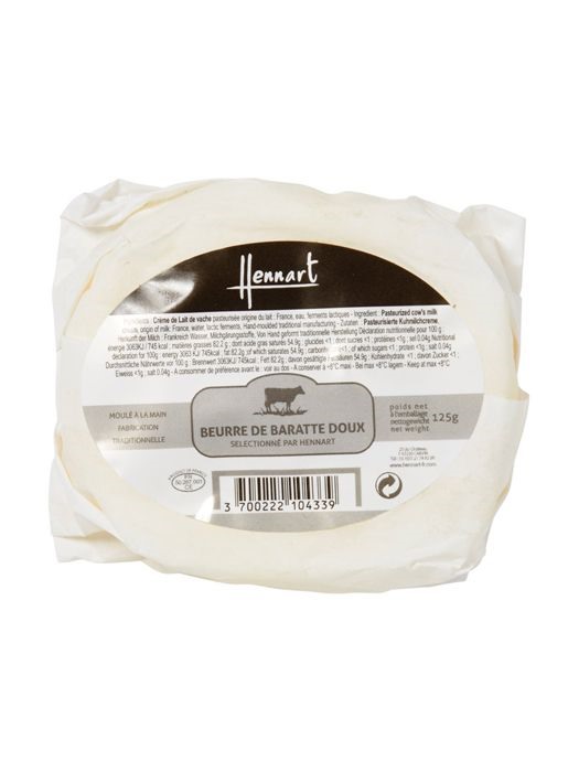 French Butter Beurre de Baratte Fleur de sel 125g