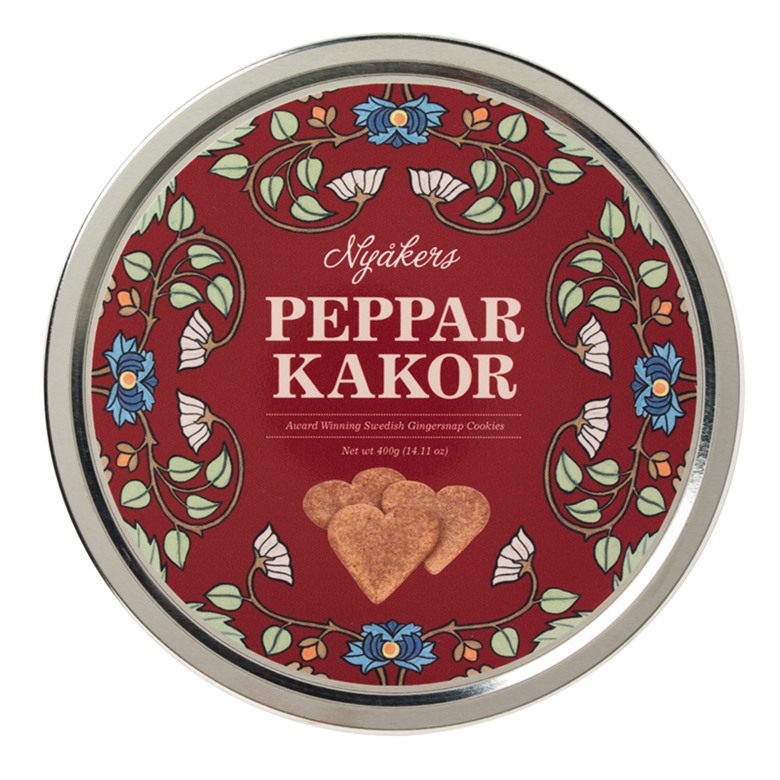 Swedish Gingerbread Hearts Tin 400g
