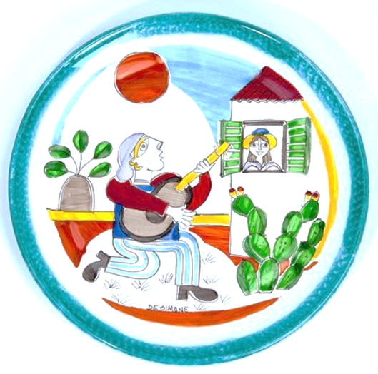 Round Folk Plate Serenade 30cm De Simone