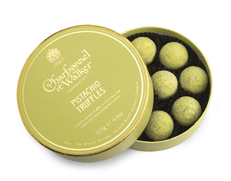 Pistachio Chocolate Truffles Charbonnel et Walker 115g
