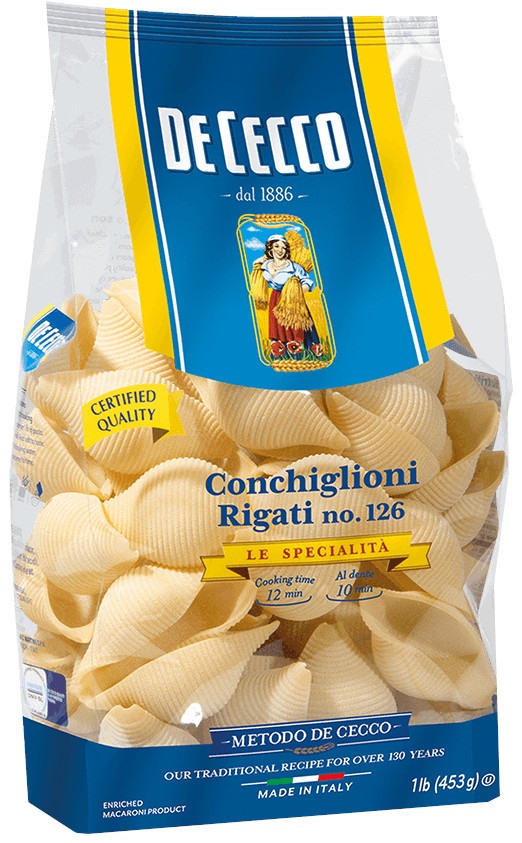Conchiglioni Regati 500g De Cecco