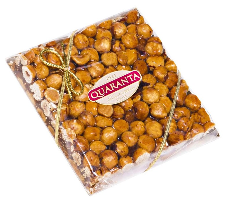 Hazelnut Brittle Square Quaranta 130g