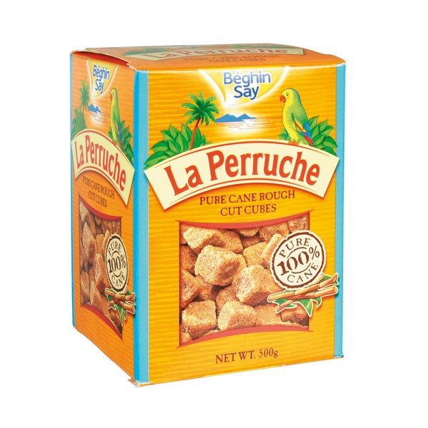 Pure Cane Rough Cut Brown Sugar Cubes La Perruche 500g