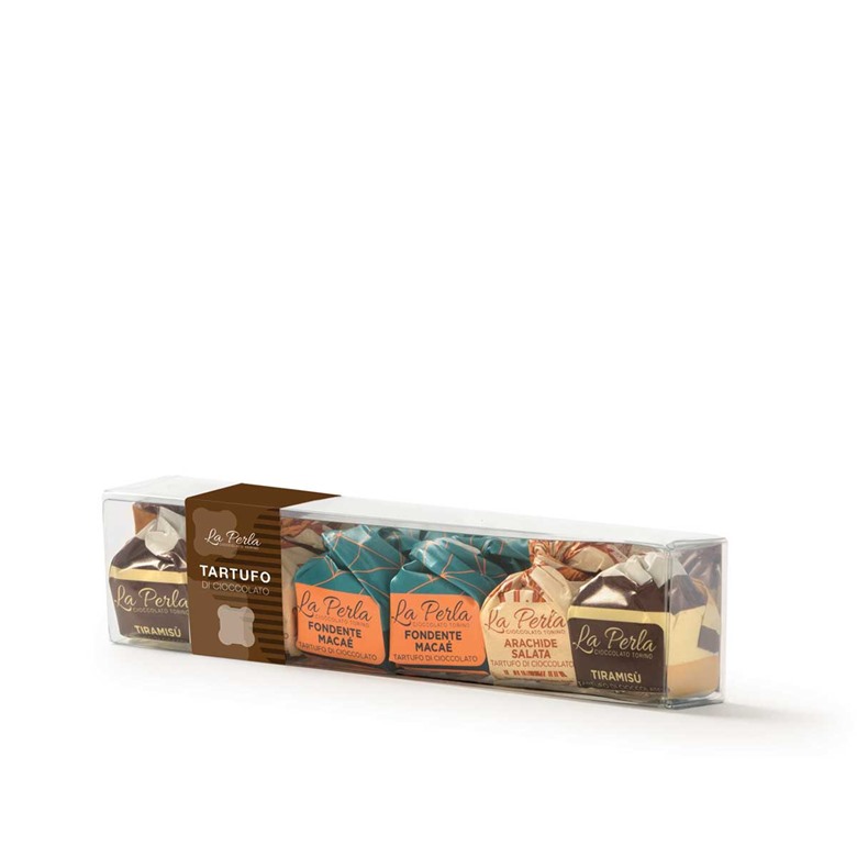 Assorted Chocolate Truffles (Tiramisu, Maca&#233;, Salted Peanut) La Perla 85g
