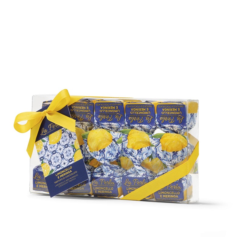 White Chocolate Truffles with Limoncello &amp; Meringue La Perla 145g