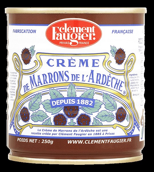 Chestnut Puree Creme de Marrons Tin Faugier 250g